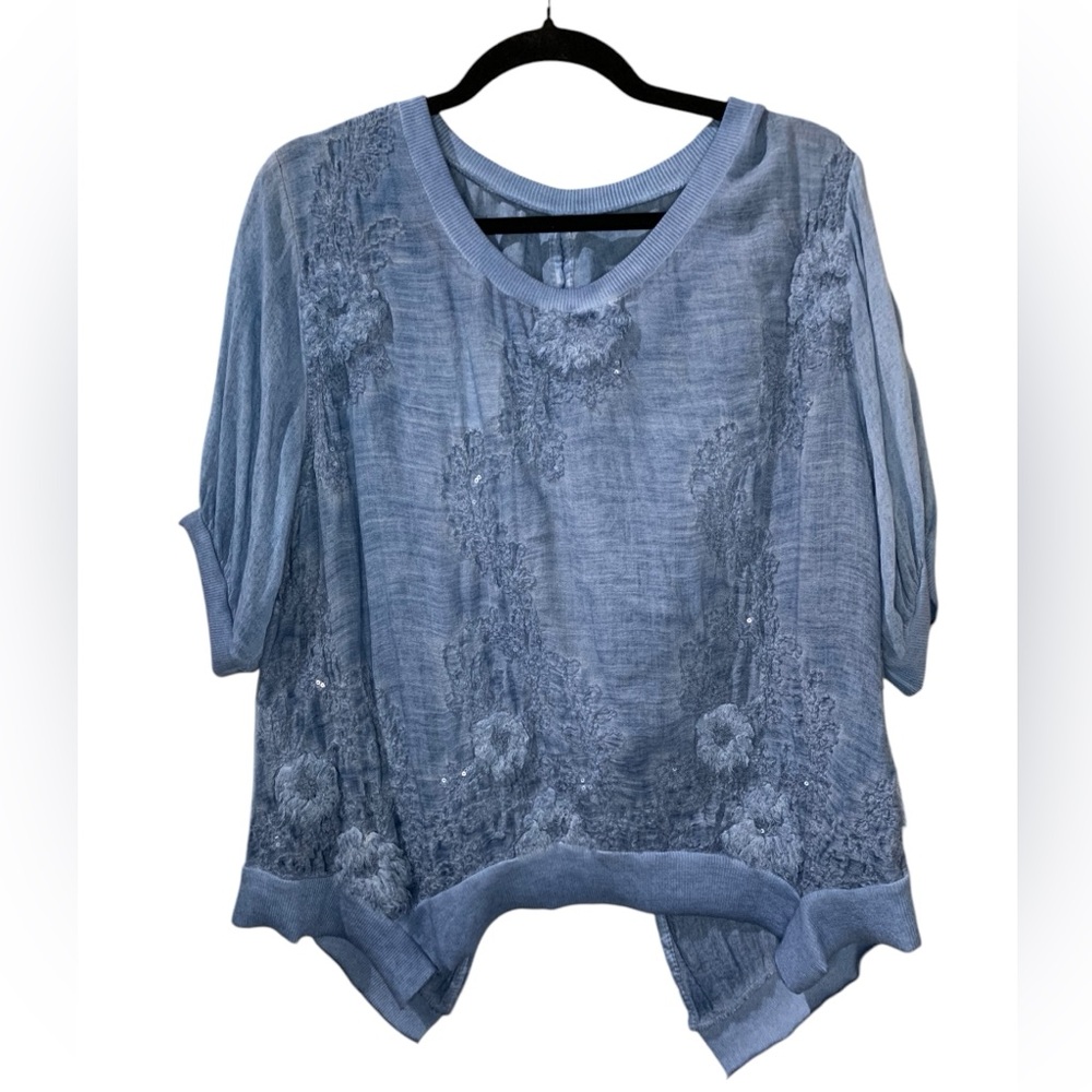 Blue SCANDAL ITALY Laomei Open Back Top M/L